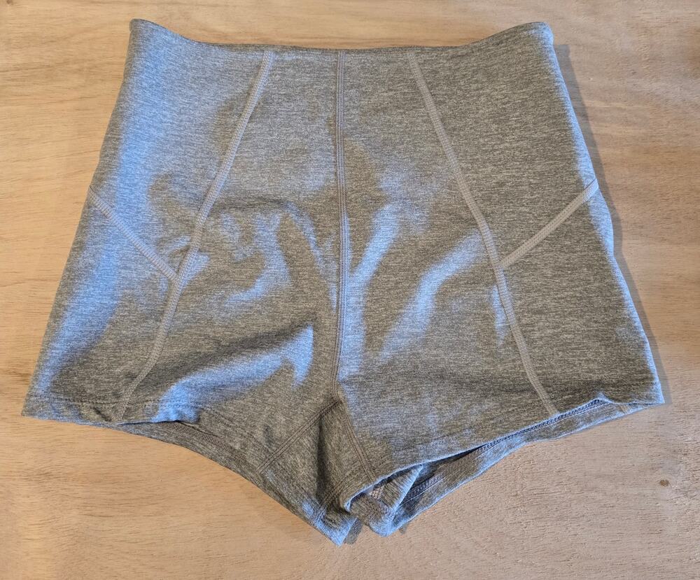 Free People Movement shorts sz XS You're A Peach High Waisted gray